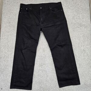 Levi's 569 jeans Men's 42x32 Black Relaxed straight loose stretch
